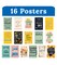 Carson Dellosa 11" x 17" Motivational Poster Set, 16 Colorful Classroom Posters With Inspirational Quotes, Inspirational Wall Art for Bulletin Board, Classroom Decor, Wall Decor, and Office Decor